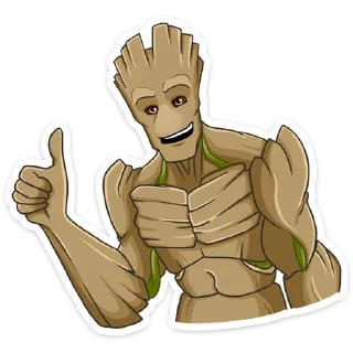 Стикер Ракета и Грут :: @stickroom - 10