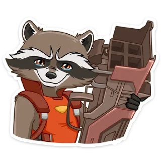 Стикер Ракета и Грут :: @stickroom - 5