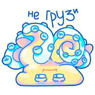 Стикер Rocktopus :: @ellgalerie - 9