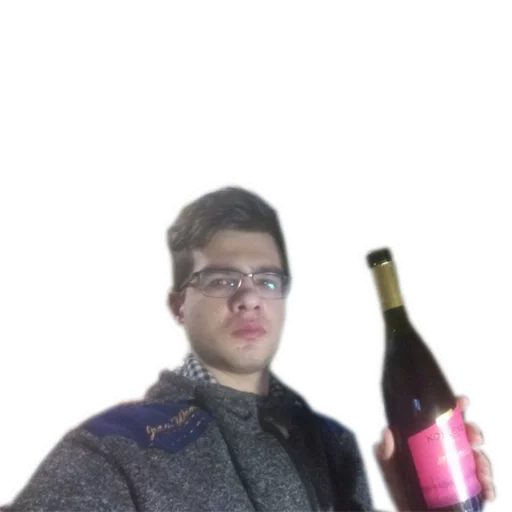 human face person soft drink