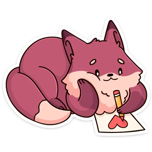 Sticker rose_violet - 1