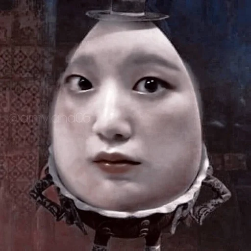 human face portrait painting