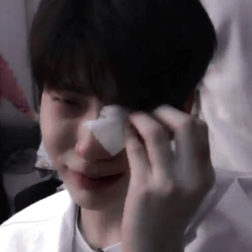 person human face lip