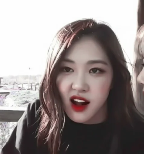 person human face lip