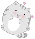 Стикер Круглокот (@Valeria_fills_art) - 0