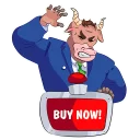 Sticker Rich Bull by @STICK17 - 2