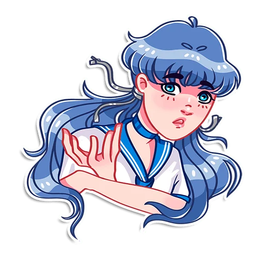 Sticker Румайнбот тян - 5