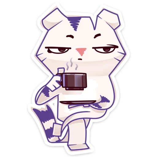 эскиз мультфильм кошка