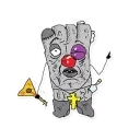 Sticker Квадратный Ватник - 3