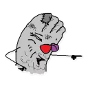 Sticker Квадратный Ватник - 0