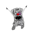 Sticker Квадратный Ватник - 8