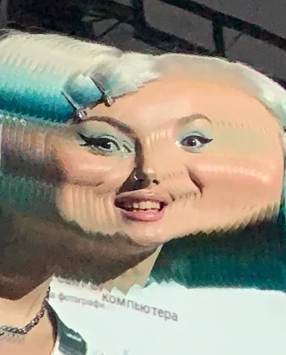 human face smile painting