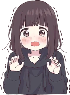 Стикер Menhera-chan 2 @anime_stickerr - 9