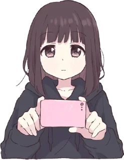 Стикер Menhera-chan 2 @anime_stickerr - 0