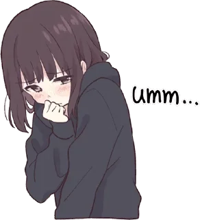 Стикер Menhera-chan 2 @anime_stickerr - 6