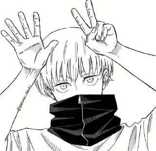 Стикер Inumaki Toge @sozdat_stikery_bot - 9