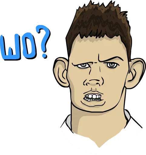 cartoon illustration human face