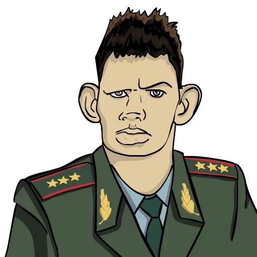 human face cartoon clothing