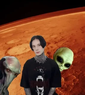 Стикер муравьев инопланетян @sozdat_stikery_bot - 8