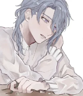 Стикер Аято @sozdat_stikery_bot - 4