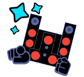 Стикер Speaker Man Titan. @sozdat_stikery_bot - 8