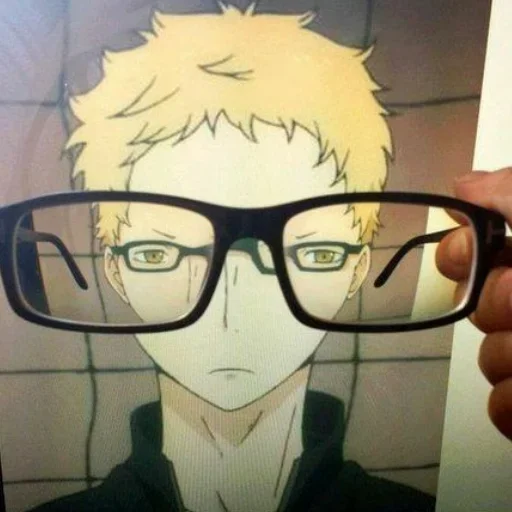 glasses cartoon human face