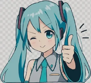 Sticker Разнообразное аниме @WmojiBot - 2