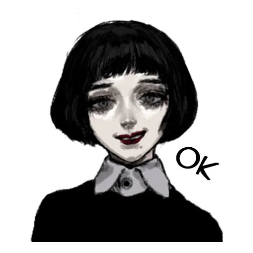 Грустная девочка @tg_sticks - 