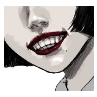 Sticker Грустная девочка @tg_sticks - 9