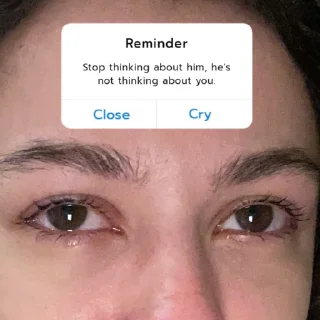 Стикер Грустный пишке - 2