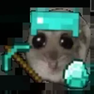 Стикер Sad hamster @TgEmojiBot - 3