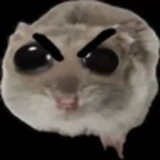 Стикер Sad hamster @TgEmojiBot - 0
