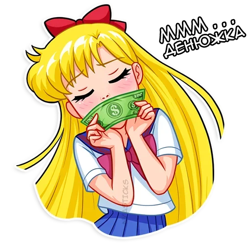 Стикер Сейлор Мун @nyasticks - 7
