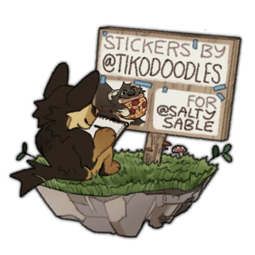 Стикер saltysable - 1