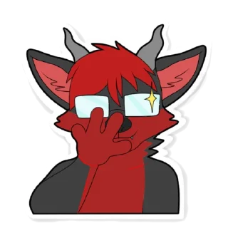 Sticker Сай = ❤️ (Samon Woolf) - 1