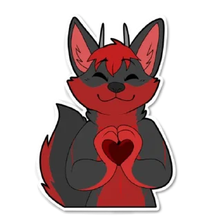 Sticker Сай = ❤️ (Samon Woolf) - 2