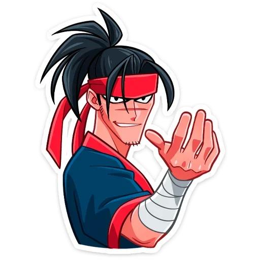 Самурай Хиро (@TgSticker) - иллюстрация