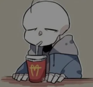 Стикер sans - 10