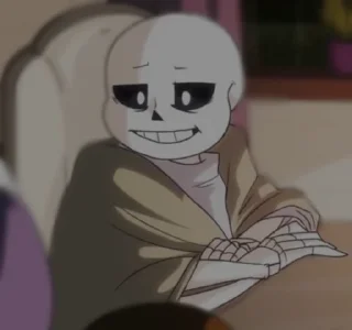 Стикер sans - 6