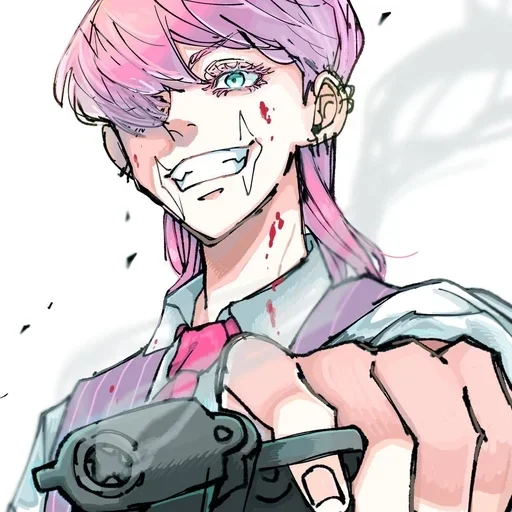 аниме иллюстрация человеческое лицо