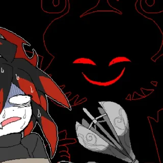 Sticker 𝘴𝘢𝘵𝘢𝘯𝘪𝘤𝘬 ⁰¹  @okegomstickerss - 5