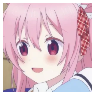 Стикер ｡˚₊️♡ 🧁 сато ｡₊️♡. by @anime_stickerr - 6