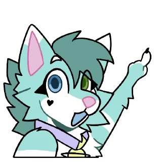Sticker Saturn Husky! @cosmicsaturn - 4