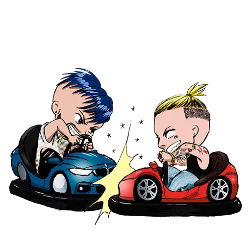 human face wheel animated cartoon