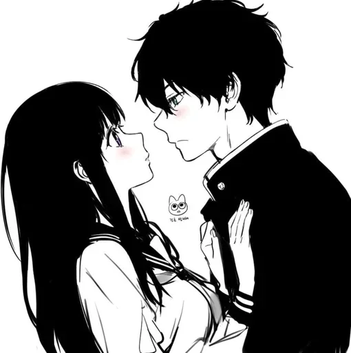 аниме эскиз иллюстрация