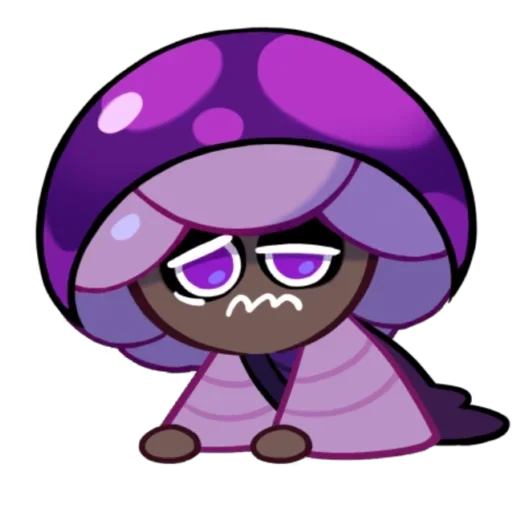 cartoon clipart violet