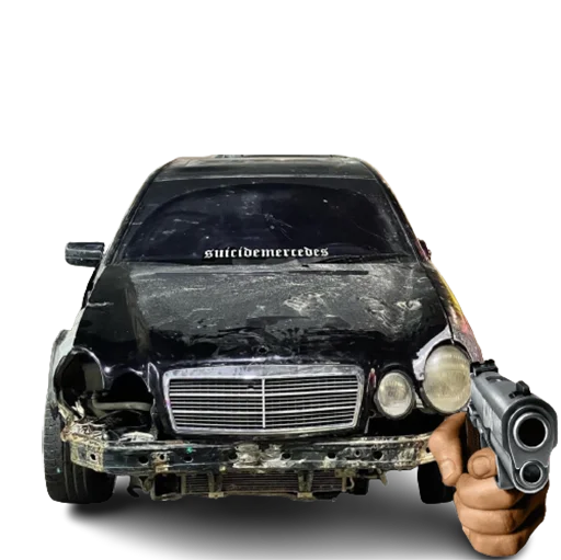 Стикер suicidemercedes - 11