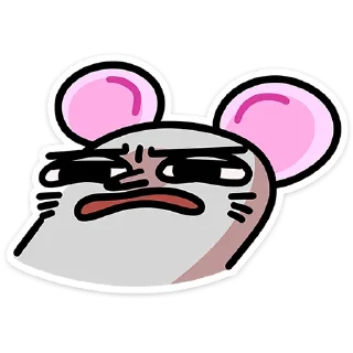 Sticker Школьный Крысюк :: @stickroom - 2