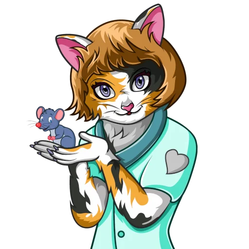 Стикер Наука для котиков (@science4cats) - Учёные - 6