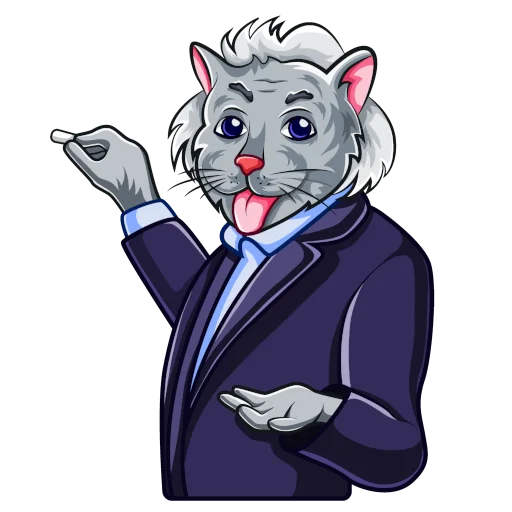 Стикер Наука для котиков (@science4cats) - Учёные - 3